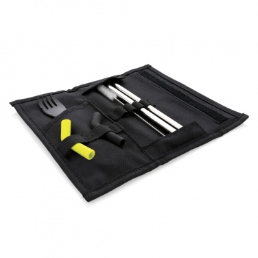 Logotrade advertising products photo of: Tierra 2pcs straw and cutlery set in pouch
