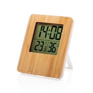 Logotrade promotional items photo of: Bamboo weather station