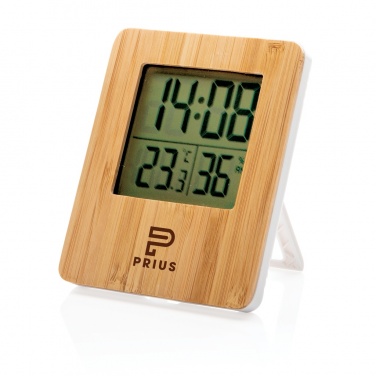 Logotrade promotional product image of: Bamboo weather station