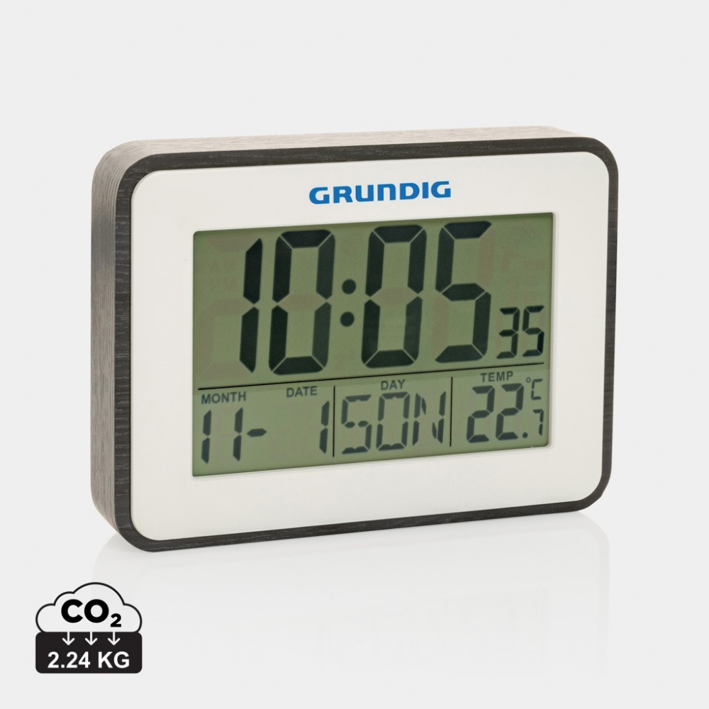 Logotrade promotional gift picture of: Grundig weatherstation alarm and calendar