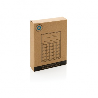 Logotrade corporate gift picture of: Utah RCS recycled plastic and  bamboo calculator
