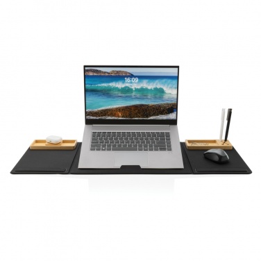 Logotrade promotional merchandise picture of: Impact AWARE RPET Foldable desk organizer with laptop stand