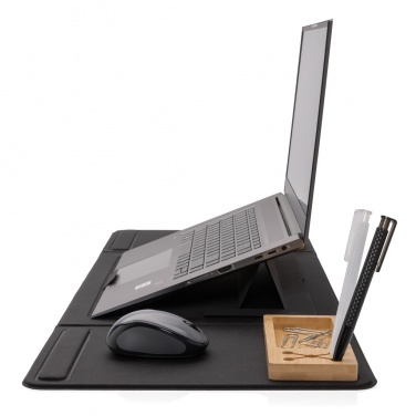 Logotrade promotional giveaways photo of: Impact AWARE RPET Foldable desk organizer with laptop stand