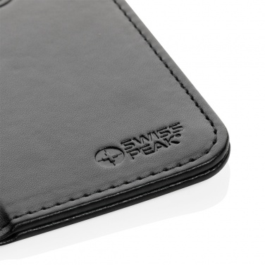Logo trade promotional merchandise photo of: Swiss Peak RCS recycled PU 10W wireless charging mousepad