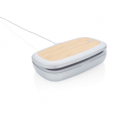 Logo trade business gifts image of: Rena UV-C steriliser box with 5W wireless charger