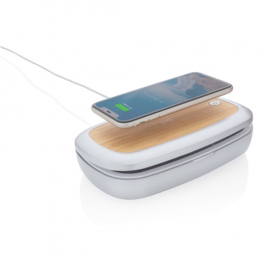 Logotrade advertising products photo of: Rena UV-C steriliser box with 5W wireless charger