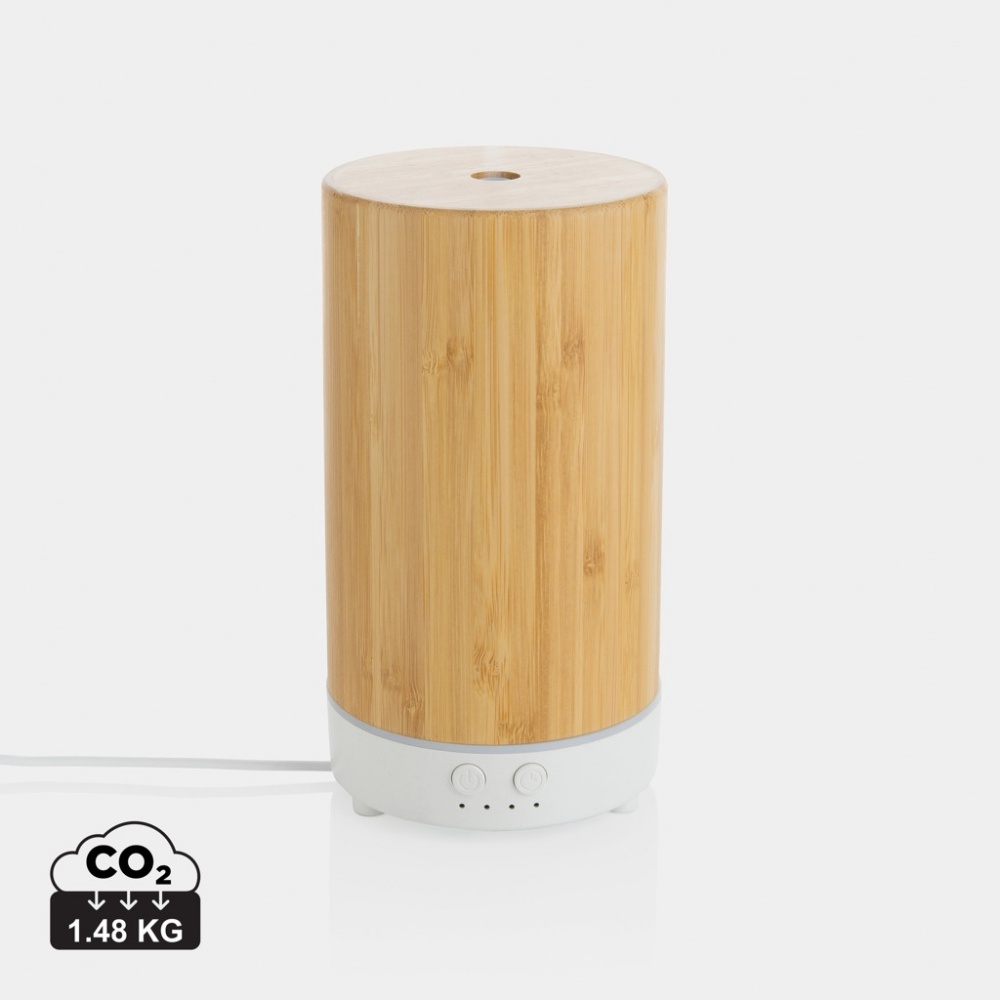 Logo trade corporate gifts picture of: RCS recycled plastic and bamboo aroma diffuser