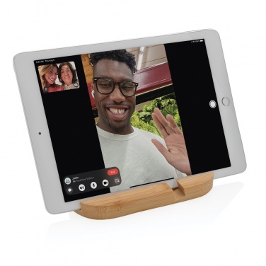 Logotrade promotional giveaway picture of: Bamboo tablet and phone holder