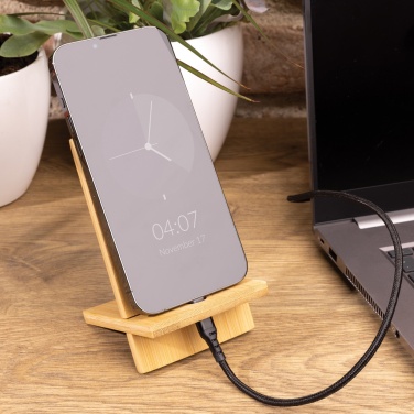 Logotrade promotional product picture of: Bamboo phone stand in kraft box