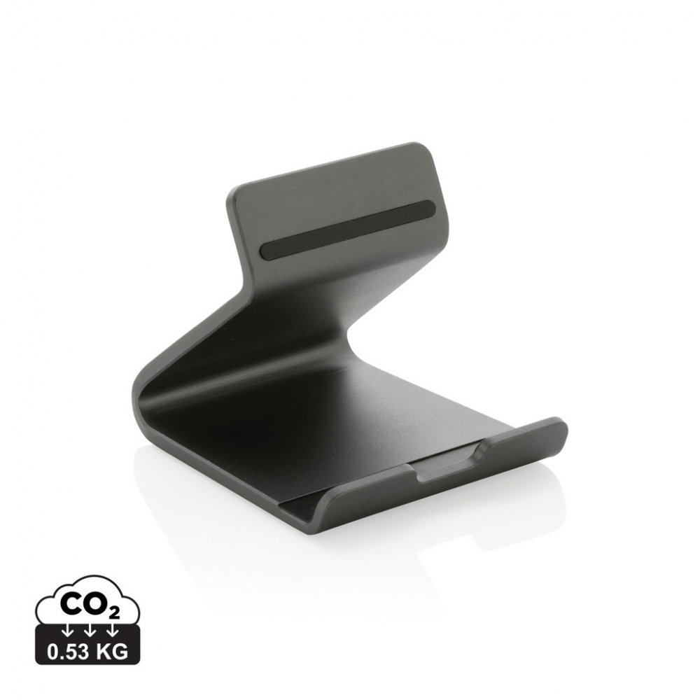 Logo trade promotional gift photo of: Terra RCS recycled aluminium tablet & phone stand