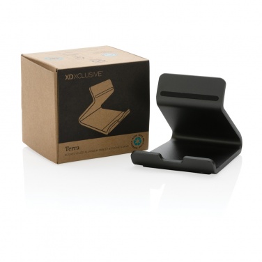 Logo trade business gift photo of: Terra RCS recycled aluminium tablet & phone stand
