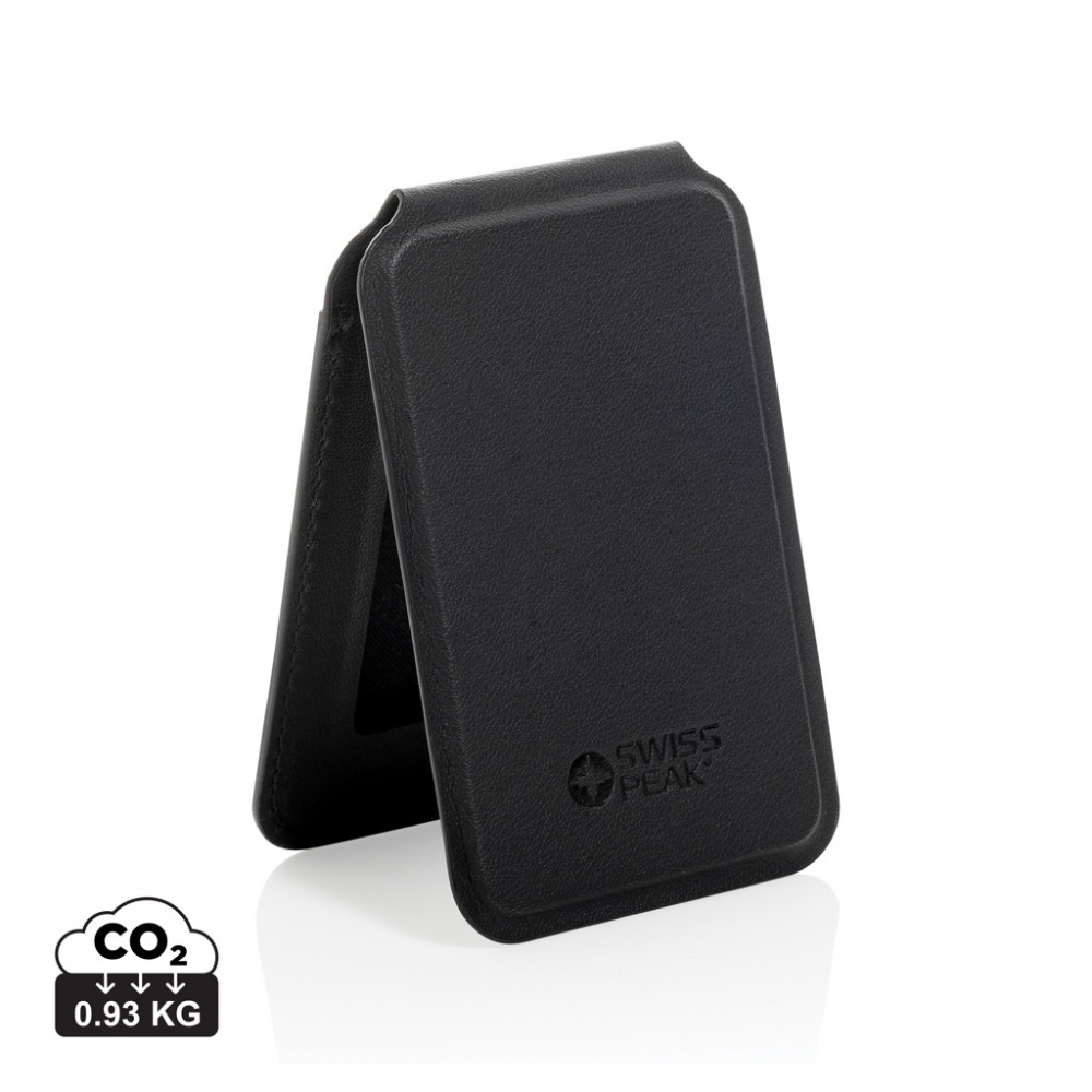 Logotrade business gifts photo of: Magstand RCS recycled PU magnetic phone wallet with stand