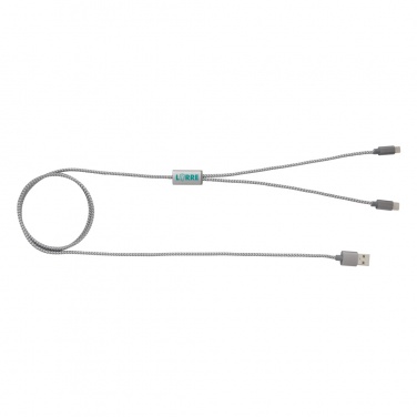 Logotrade corporate gift image of: 3-in-1 braided cable