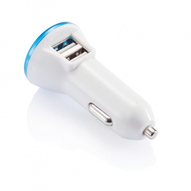 Logo trade promotional gift photo of: Powerful dual port car charger