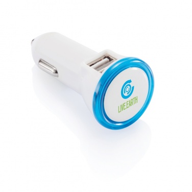 Logotrade promotional product picture of: Powerful dual port car charger
