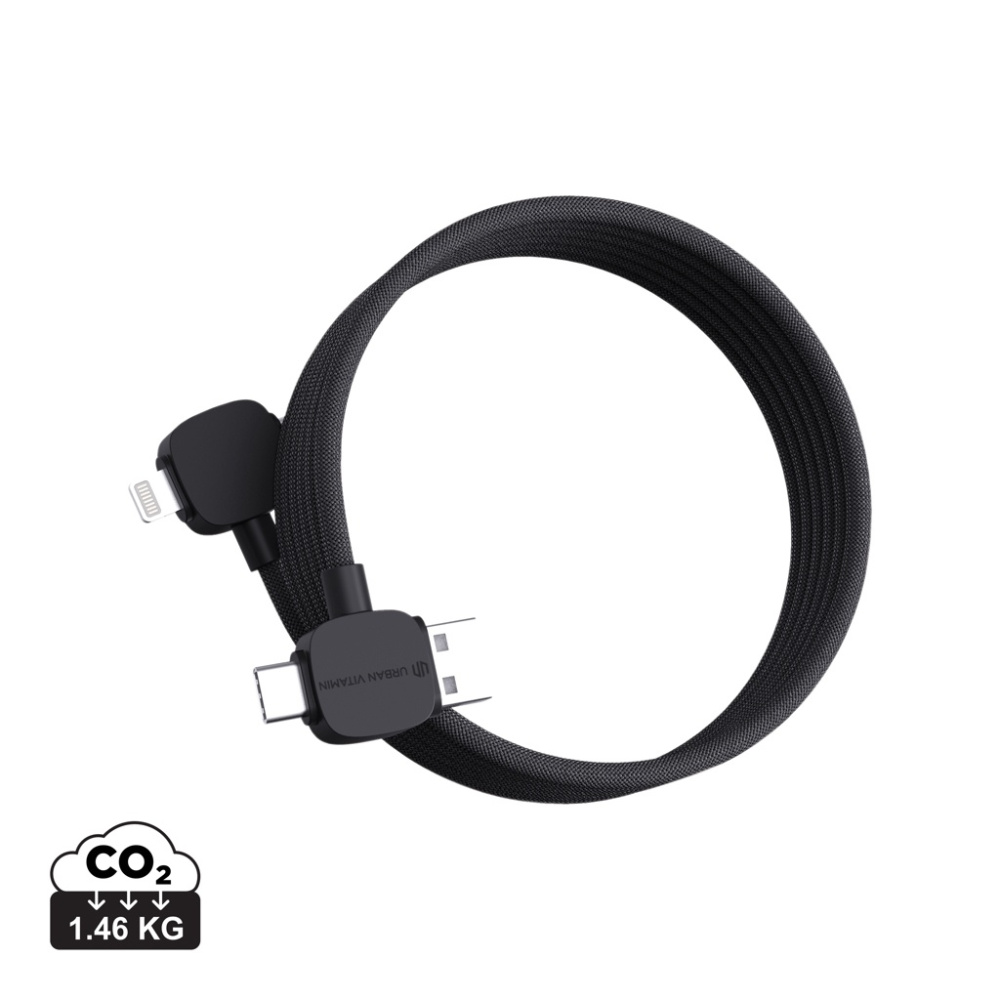 Logo trade promotional items picture of: Urban Vitamin Stockton 65W RCS RTPE/RPET magnetic cable