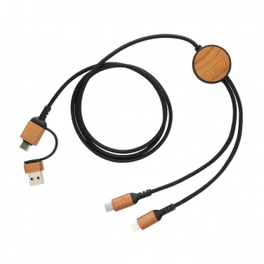 Logo trade promotional giveaways picture of: Ohio RCS certified recycled plastic 6-in-1 cable