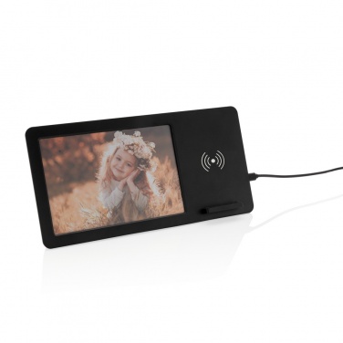 Logo trade promotional gifts image of: 5W Wireless charger and photo frame