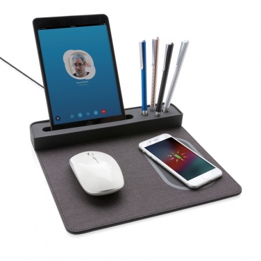 Logo trade promotional giveaways image of: Air mousepad with 5W wireless charging and USB