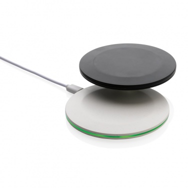 Logo trade advertising products picture of: RCS recycled plastic 15W Wireless fast charger