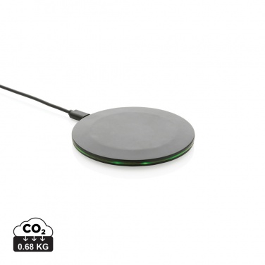 Logotrade promotional product image of: RCS recycled plastic 15W Wireless fast charger