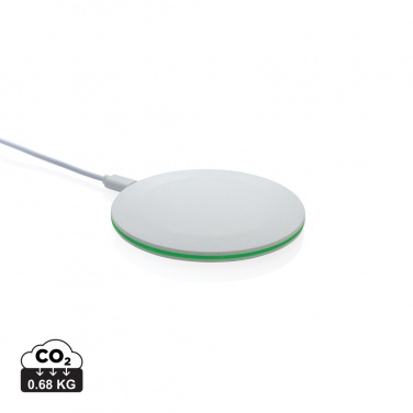 Logo trade promotional gifts picture of: RCS recycled plastic 15W Wireless fast charger