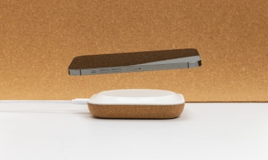 Logo trade promotional products picture of: Oregon RCS recycled plastic and cork 10W wireless
