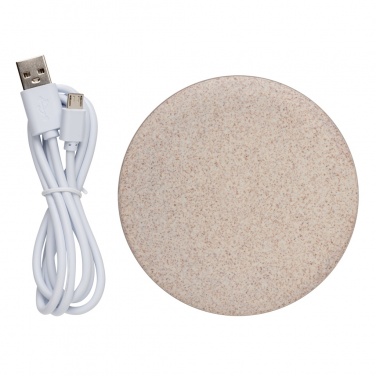 Logotrade promotional gifts photo of: 5W Wheat straw wireless charger