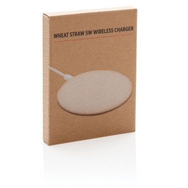 Logotrade promotional merchandise picture of: 5W Wheat straw wireless charger