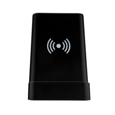 Logotrade corporate gift picture of: Light up logo 5W wireless charging pen holder