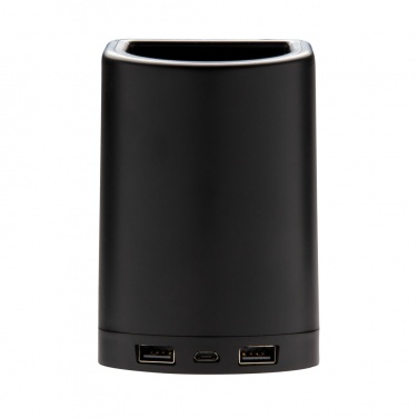 Logotrade promotional giveaway picture of: Light up logo 5W wireless charging pen holder