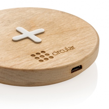 Logotrade corporate gift image of: 5W wood wireless charger