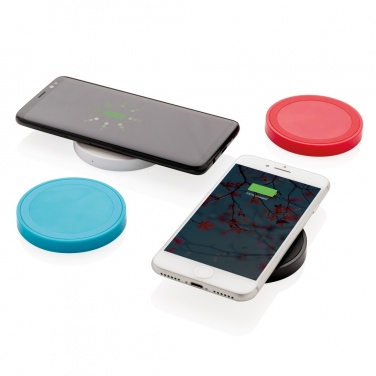 Logo trade business gift photo of: 5W wireless charging pad round