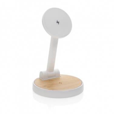 Logotrade promotional items photo of: Ontario RCS rplastic 15W magnetic charging 2 in 1 stand