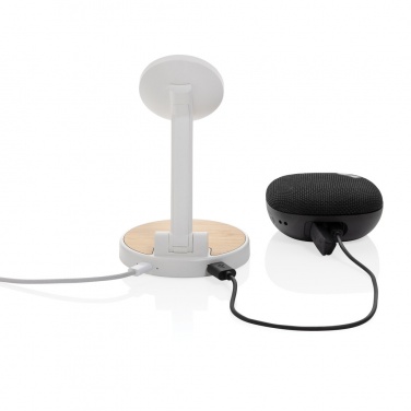 Logotrade business gift image of: Ontario RCS rplastic 15W magnetic charging 2 in 1 stand