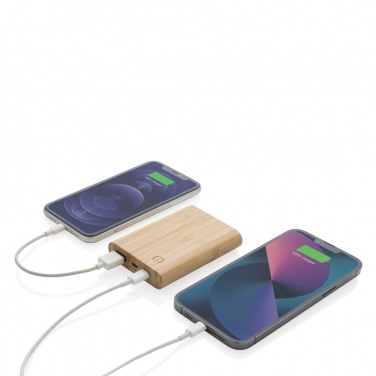 Logotrade promotional merchandise picture of: Bamboo 5.000 mAh powerbank