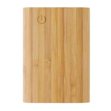 Logo trade promotional items picture of: Bamboo 5.000 mAh powerbank