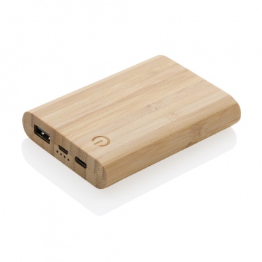 Logotrade promotional giveaways photo of: Bamboo 5.000 mAh powerbank