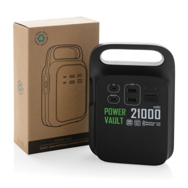 Logotrade promotional giveaway picture of: Power Vault RCS rplastic 21000 mAh portable power station