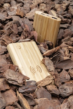 Logotrade advertising product image of: Bamboo 8.000 mAh 5W wireless powerbank