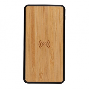 Logo trade promotional product photo of: RCS recycled plastic 8000 mAh Wireless Powerbank