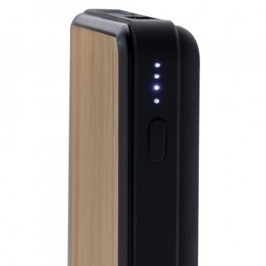 Logo trade corporate gifts picture of: RCS recycled plastic 8000 mAh Wireless Powerbank