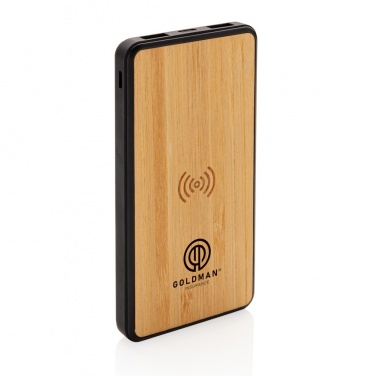 Logotrade promotional item picture of: RCS recycled plastic 8000 mAh Wireless Powerbank