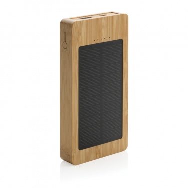 Logotrade promotional gifts photo of: Sunwick 10.000 mAh Bamboo solar powerbank