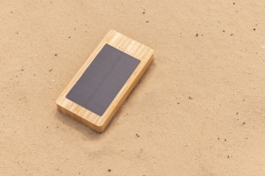 Logotrade promotional items photo of: Sunwick 10.000 mAh Bamboo solar powerbank