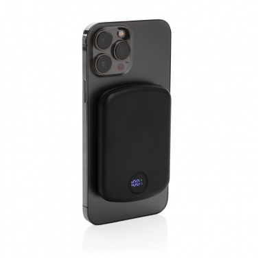 Logo trade promotional products picture of: MagBoost RCS recycled plastic 5000 mah magnetic powerbank