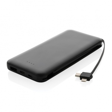 Logotrade promotional merchandise photo of: Lockhart RCS recycled plastic 10.000 with integrated cables