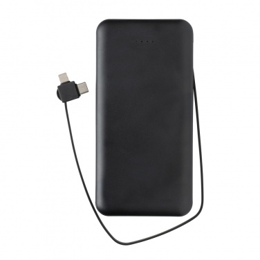 Logo trade promotional merchandise photo of: Lockhart RCS recycled plastic 10.000 with integrated cables