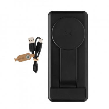 Logo trade corporate gifts picture of: Fenwick RCS recycled plastic 10000mah  3 in 1 fast powerbank