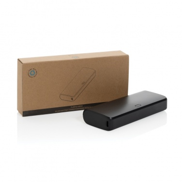 Logo trade promotional products picture of: FlashCharge RCS rplastic 20000 mah fast charge powerbank
